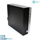 デスクトップ 中古 HP ProDesk 600 G5 SFF 第9世代 6コア Core i5 9500 最大4.40GHz メモリ16G 新品M.2SSD512G HDD2TB USBType-C マルチ Windows11【中古】