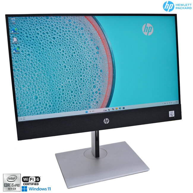 21.5型 FHD IPS 液晶一体型PC HP ProOne 600 G6 AiO Core i5 10500T m.2SSD256G HDD500GB メモリ8GB Wi-Fi6 Webカメラ Windows11