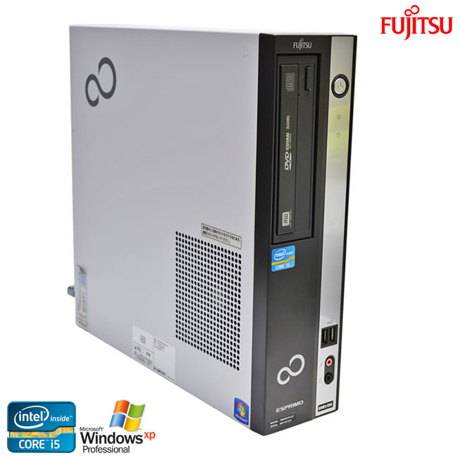 WindowsXP シリアル パラレル 富士通 ESPRIMO D581/DX Core i5 2400 メモリ4GB HDD500G マルチ デスクトップ【中古】