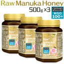 【訳あり格安 賞味期限2025年12月2日】Angelbean マヌカハニー MGO100+【500g×3個】モノフローラル認証5+〜8+ ニュージーランド直輸...