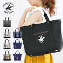 最大300円OFFクーポン配布中！5/16 1:59まで BEVERLY HILLS POLO CLUB ビバリーヒルズポロクラブ TOTE BAG ロゴ トートバッグ キャンバス Lサイズ BH1008Nバック ブラック アイボリー ネイビーメンズ レディース プレゼント ギフト 通勤 通学 送料無料 母の日