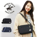 4/25限定！エントリー＆抽選で最大100 Pバック！BEVERLY HILLS POLO CLUB ビバリーヒルズポロクラブ BHC005 ショルダーバッグメンズ レディース ブラック ネイビー ロゴ 送料無料 母の日