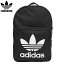 adidas ORIGINALS アディダス オリジナルス BACKPACK CLASSIC TREFOIL バックパック クラシックトレフォイルリュックサック デイパック バッグ B4 ブラック メンズ レディースプレゼント ギフト 通勤 通学 送料無料