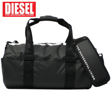 DIESEL ディーゼル F-BOLD DUFFLE F ボールド 2WAY ダッフル ボストンバッグ ショルダーバッグ メンズ レディース ブラック A4X05477-P1705-T8013 プレゼント ギフト 通勤 通学 送料無料