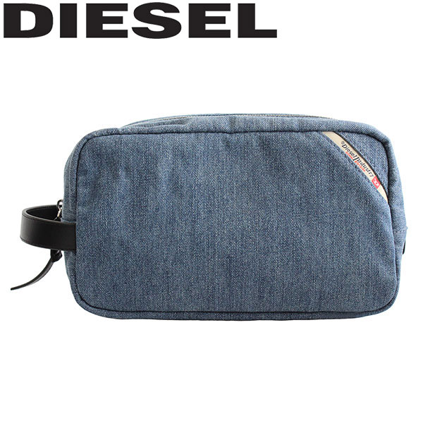 DIESEL ディーゼル POUCH ポーチメンズ レディース X05801-PS778-H3820ブルー プレゼント ギフト 通勤 通学 送料無料