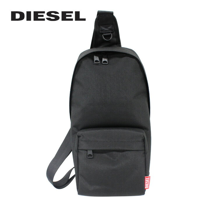 ディーゼル ミニショルダーバッグ メンズ 5％OFFクーポン配布中！23:59まで DIESEL ディーゼル BODY BAG ボディバッグショルダーバック バッグ 斜め掛け 縦型 メンズ X09864 P6336 T8013 ブラック 黒プレゼント ギフト 通勤 通学 送料無料 父の日