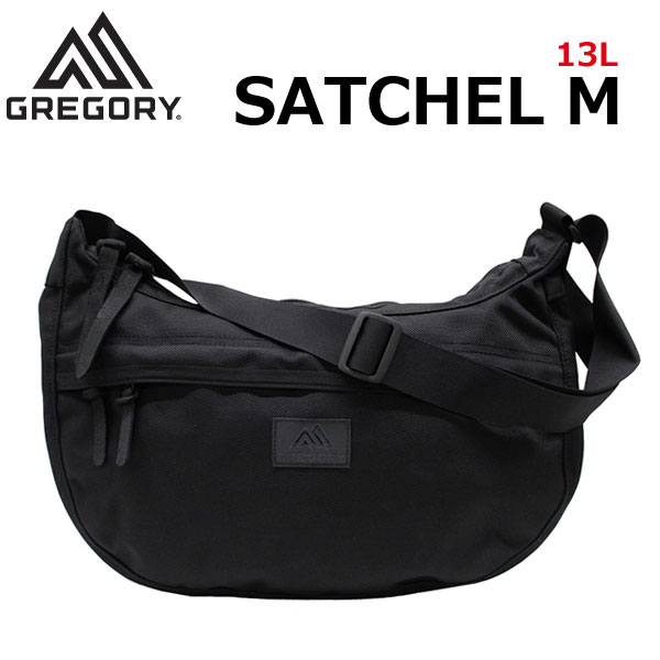 グレゴリー ショルダーバッグ メンズ 最大300円OFFクーポン配布中！GREGORY グレゴリー SATCHEL M サッチェルMショルダーバッグ 斜めがけ B5 13L ブラック ナイロンメンズ レディース プレゼント ギフト 通勤 通学 送料無料 母の日