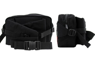 MANHATTAN PORTAGE/マンハッタンポーテージ SPOKE WAIST BAG スポークウエスト1104 ボディバッグ/ウエストバッグブラック プレゼント/ギフト/通勤/通学