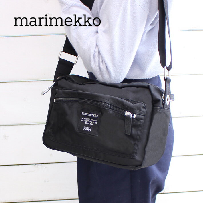 マリメッコ SSで使える最大10％OFFクーポン配布中！marimekko マリメッコ My Things Shoulder Bag マイ シングス ショルダーバッグバッグ レディース ブラック 47241 047241プレゼント ギフト 通勤 通学 送料無料 bgsin 父の日