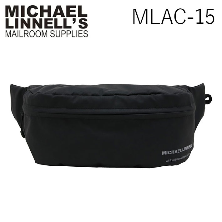 MICHAEL LINNELL マイケルリンネル MLAC-15 BK ボディバッグボディーバッグ ショルダーバッグ メンズ レディース ブラック 黒 A.R.M.S3L ファスナー開閉 プレゼント ギフト 通勤 通学 送料無料 国内正規品 父の日