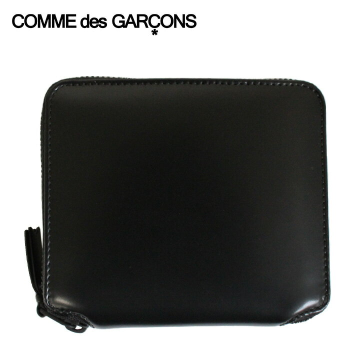 Rakuten - Wallet Comme des Garcons ウォレット コム デ ギャルソン SA2100VB 折りたたみ財布 二つ折り財布財布 コンパクト ラウンドファスナー レザー 本革 メンズ レディース ブラックコインケース 札入れ プレゼント ギフト 通勤 通学 送料無料