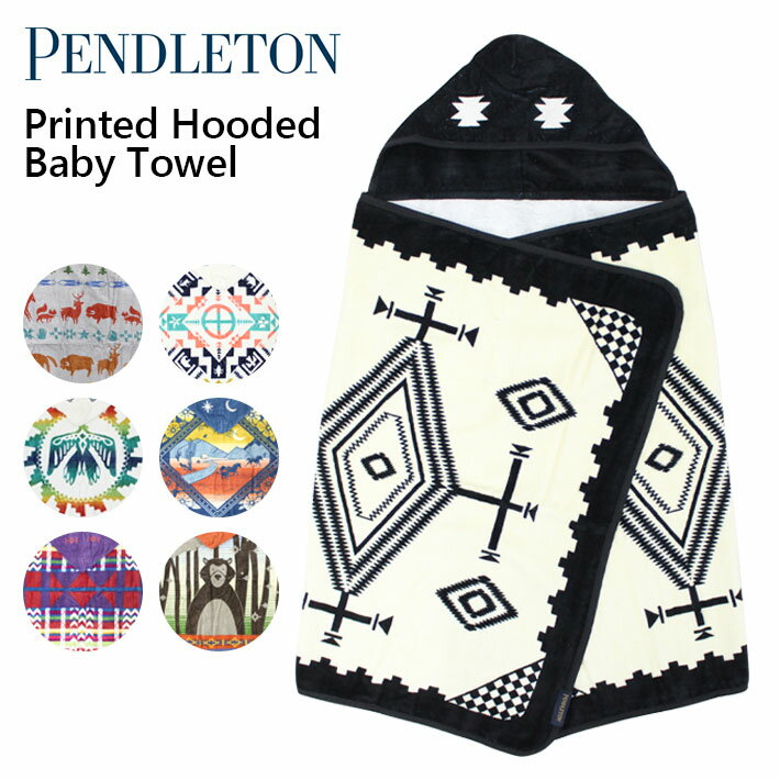 Pendleton ڥɥȥ Printed Hooded Baby Towel ץƥåɥաǥåɥ٥ӡХ Х...