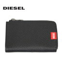 ディーゼル 財布（メンズ） 20日限定で300円OFFクーポン配布中！DIESEL ディーゼル Key Pouch コインケース 小銭入れ 財布ICカード パスケース メンズ レディース ブラック X09359-PR013-T8013 レザー 本革プレゼント ギフト 通勤 通学 送料無料 母の日