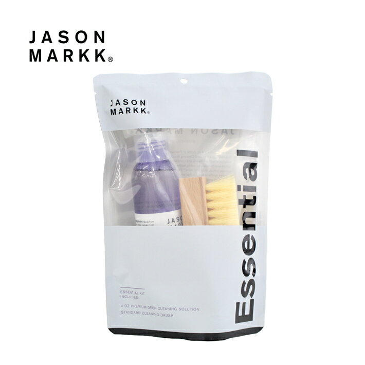 大決算セール開催中！3/11 1:59まで JASON MARKK ジェイソンマーク ESSENTIAL KIT エッセンシャル キット 300110 シュークリーナー ブラシ セット 洗剤 スニーカー シューケア 汚れ落とし 掃除 メンテナンス お手入れ天然由来 レザー スエード ホワイトデーのサムネイル