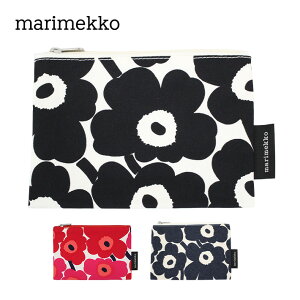 新春セール開催中！1/11 9:59まで marimekko マリメッコ Kaika MINI UNIKKO カイカ ミニ ウニッコ化粧ポーチ ブランド 小物入れ レディース 47198 001 レッド ホワイトプレゼント ギフト 通勤 通学