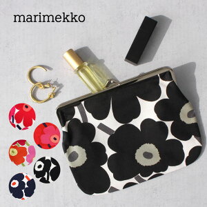 marimekko マリメッコ Puolikas kukkaro プオリカスクッカロ ミニポーチがま口 ポーチ メイクポーチ 化粧 レディース ミニウニッコ 花柄 37773 037773 91497 北欧おしゃれ かわいい プレゼント ギフト 通勤 通学 母の日