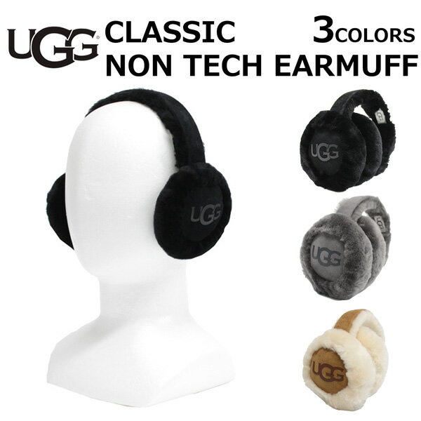 UGG アグ CLASSIC NON TECH EARMUFF クラシック ノン テック イヤマフイヤーマフ 耳当て レディース ブラック グレー ブラウン 18706プレゼント ギフト 通勤 通学 送料無料 父の日