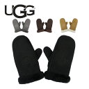 UGG アグ W SHEARLING EMBROIDER MITTEN ウィメンズ エンブロイダー ミトン レザー グローブ 20932手袋 防寒 冬 レディース メンズ ブラック キャメル おしゃれ プレゼント ギフト 通勤 通学 送料無料 母の日