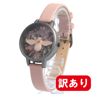 【訳あり】【アウトレット】【BOXなし】OLIVIA BURTON / オリビアバートン OB16TW02 Twilight トワイライト レディース レザー ダスティピンク ガンメタル Lilac Mother-Of-Pearl 腕時計 母の日