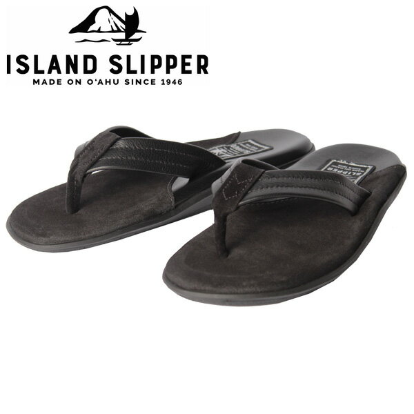 ISLAND SLIPPER アイランドスリッパサンダル トングサンダル スリッパ シューズ メンズ レディース ブラック レザー スエード PTソール PB205プレゼント ギフト 通勤 通学 送料無料 sndl 父の日