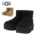 500円OFFクーポン配布中!UGG アグ Classic Mini Platform クラシック ミニ プラットフォーム シープスキン ショートブーツ ブーツ...