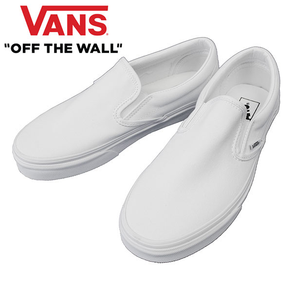 VANS ヴァンズ Classic Slip-On クラシック スリッポン靴 シューズ スニーカー メンズ レディース ユニセックス VN000EYEW00ホワイト プレゼント ギフト 通勤 通学 送料無料