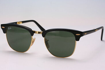 MAX2000円クーポン配布中!11/26 9:59まで Ray-Ban/Rayban/レイバン サングラス/折りたたみ/メンズ/レディースRB2176 901 51/FOLDING CLUBMASTER/フォールディング クラブマスター/ブラック×ゴールド プレゼント/ギフト/通勤/通学