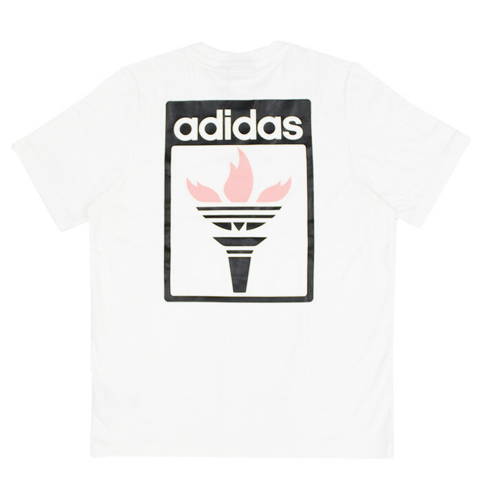 【訳あり】【裾汚れ】adidas originals アディダス オリジナルス Flame Trefoil 3 S/S Tee フレイム トレフォイル シャツ 半袖Tシャツ カットソー半袖 ホワイト メンズ レディーストップス プレゼント ギフト 通勤 通学 送料無料