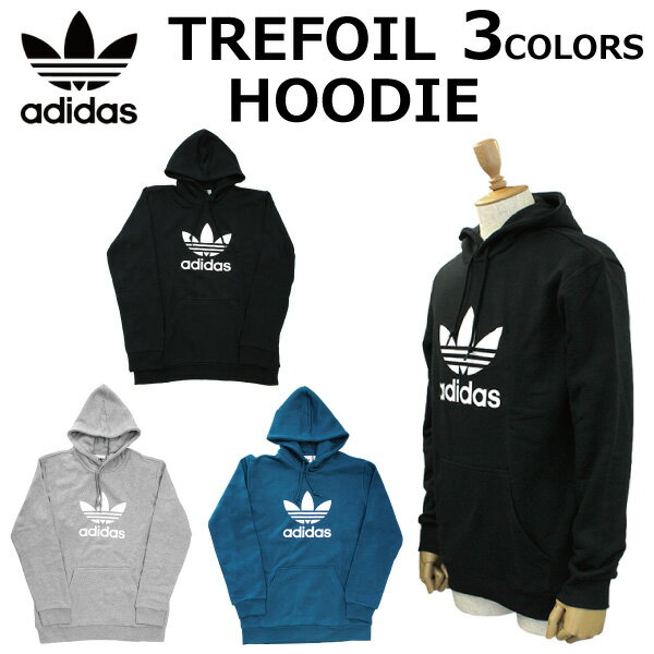 大決算セール開催中！9/11 1:59まで adidas Originals アディダス オリジナルス TREFOIL HOODIE トレフォイル パーカーパーカー メンズ レディース ブラック グレー ブルールームウェア 部屋着 プレゼント ギフト 通勤 通学 送料無料