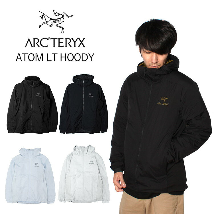 SSで使える10%OFFクーポン配布中！ARC'TERYX ARCTERYX アークテリクス ATOM LT HOODY アトム LT フーディーマウンテンパーカー ジャケット メンズ ブラック 24108 ブラック 黒 グレー ブループレゼント ギフト 通勤 通学 送料無料