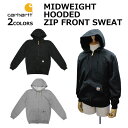 5日限定!5%OFFクーポン配布中!Carhartt カーハート MIDWEIGHT HOODED ZIP FRONT SWEAT ミッドウェイト フード ジッ...