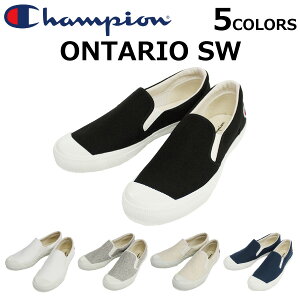 サマーセール開催中！7/14 9:59まで Champion チャンピオン ONTARIO SW オンタリオCollege＝IVY Line スウェット スリッポン シューズ メンズ ロゴ刺繍 C2M701プレゼント ギフト 通勤 通学 送料無料 父の日