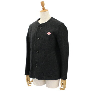 DANTON ダントン Wool Mossa Collarless Jacket ウール モッサ カラーレス ジャケットアウター ジャケット 8903レディース プレゼント ギフト 通勤 通学 送料無料