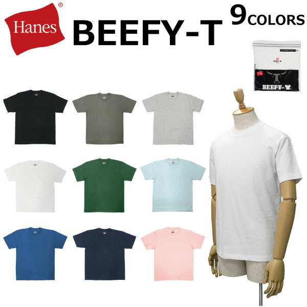 Hanes ヘインズ BEEFY-T ビーフィーTシャツカットソー 半袖 クルーネック メンズ H5180ルームウェア 部屋着 プレゼント ギフト 通勤 通学