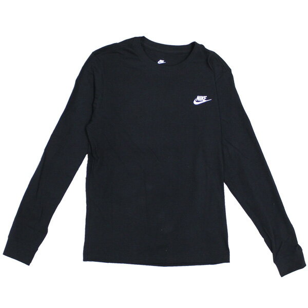 ナイキ ルームウェア メンズ 最大300円OFFクーポン配布中！5/16 1:59まで NIKE ナイキ Men's long T-shirt メンズ ロング Tシャツカットソー スリーブ 長袖 メンズ ロゴ プリント ブラック AR5194ルームウェア 部屋着 プレゼント ギフト 通勤 通学