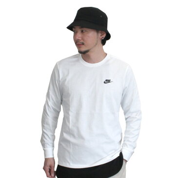 大決算セール開催中!9/11 1:59まで NIKE ナイキ Men's long T-shirt メンズ ロング Tシャツカットソー スリーブ 長袖 メンズ ロゴ プリント ホワイト AR5005ルームウェア 部屋着 プレゼント ギフト 通勤 通学