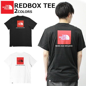 THE NORTH FACE ザ ノースフェイス REDBOX TEE メンズ レッドボックス TシャツTシャツ 半袖 ロゴ プリント メンズ ホワイト ブラックプレゼント ギフト 通勤 通学 母の日