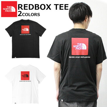 THE NORTH FACE ザ ノースフェイス REDBOX TEE メンズ レッドボックス TシャツTシャツ 半袖 ロゴ プリント メンズ ホワイト ブラックプレゼント ギフト 通勤 通学