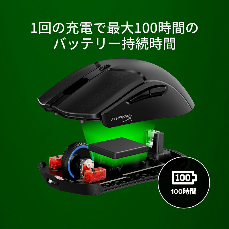 �Υ᡼��������Ź��HyperX Pulsefire Haste 2 Mini �磻��쥹 �����ߥ󥰥ޥ��� Ķ���� �ǥ奢��磻��쥹 ��2�� 7D388AA �֥�å� 7D389AA �ۥ磻�� �ϥ��ѡ����å��� �����ߥ� �ޥ��� ͭ��̵�� 2.4GHz Bluetooth �����о� ?2ǯ�ݾ�