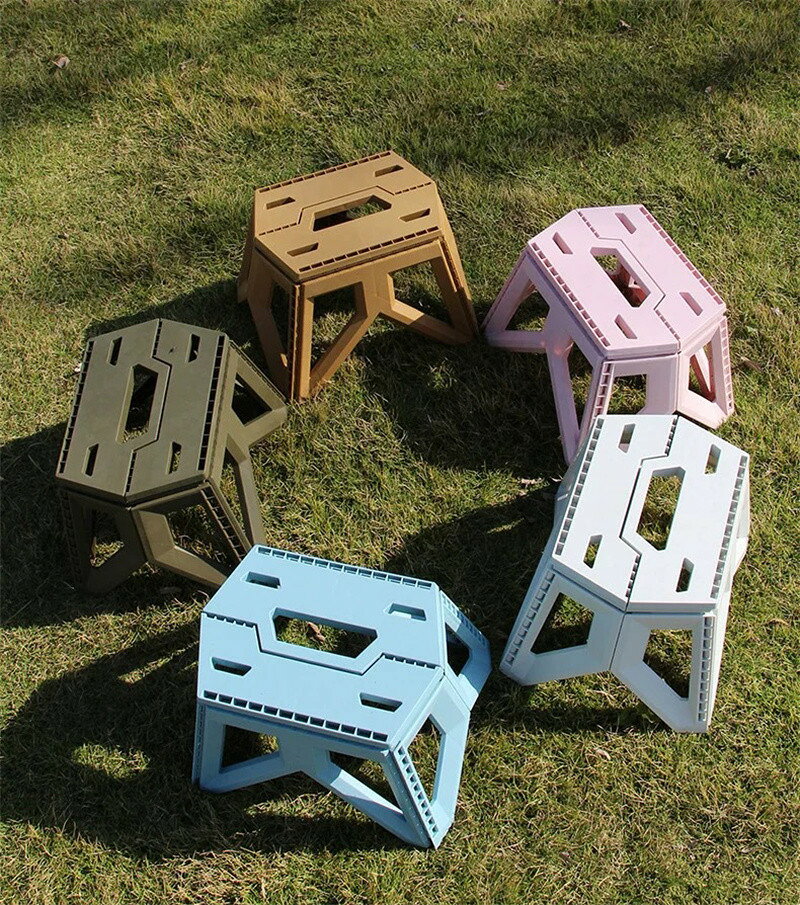 【10％OFFクーポン有り♪8/16まで】【耐荷重100kg＆軽量900g】折りたたみ椅子 コンパクト イス 踏み台 ステップスツール 折り畳みチェア アウトドア キャンプ 椅子 おしゃれ シンプル 携帯便利 収納簡単 屋内外兼用 hypgroup-10003704 The Zakka Lab サンプル画像2