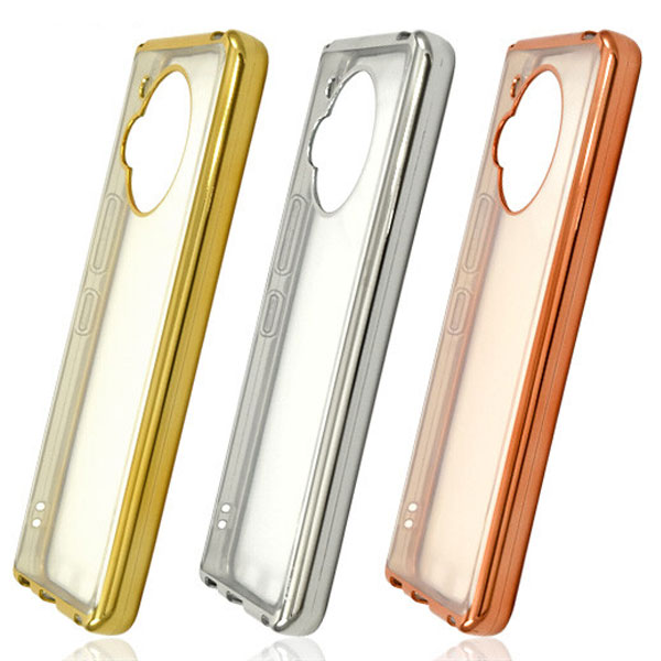 樂天商城 - AQUOS R7 SH-52C/A202SH メタリック バンパー クリア ソフト ケース AQUOS スマホケース カバー sharp シャープ ジャケット アクオス r7 クリアケース シンプル docomo au softbank 保護ケース 送料無料 tpu ケース