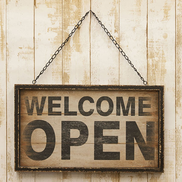 重量感のあるアンティークプレートはとても個性的。 店舗などにOpen&Closedを飾ると印象もガラッと変わります。 しかも両面プレートで片面が、OPENで裏面が、CLOSEDになっております。 アンティーク調のプレートを飾るだけでその存在...