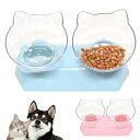 ペット用ダブルフードボウル 可愛いねこ型ボウル ねこ型 フードボウルスタンド食器 ダブル ボウル 猫用食器 ペット フードボール 餌入れ 皿 給餌器 超小型犬 ...