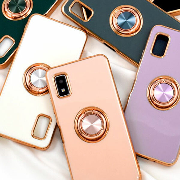 樂天商城 - AQUOS wish3 ケース スマホリング付 スマホケース メタリック 耐衝撃 バンパー AQUOS wish 3 ソフトケース TPU カバー 無地 aquoswish3 アクオス ウィッシュ3 スマホ シンプル SH-53D/A302SH/A303SH/SH-M25 おすすめ 楽天モバイル Y!mobile 衝撃吸収 薄型 スマホリング