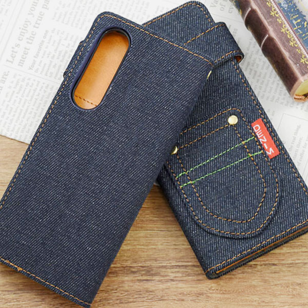 樂天商城 - Xperia 1 V 手帳 ケース デニム デザイン SO-51D/SOG10/A301SO カバー エクスペリア1 マーク5 シンプル スマホケース スマホカバー Xperia1 V A301SO 手帳型ケース カード収納
