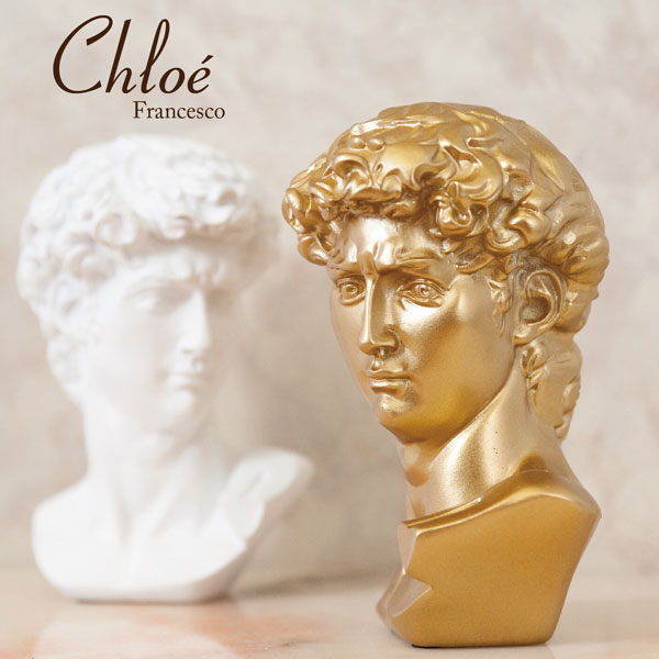 インテリア オブジェ 北欧の フェイク 石膏 頭部 肖像画 フランチェスコ 像 ミニ 彫刻 アート 装飾 小..