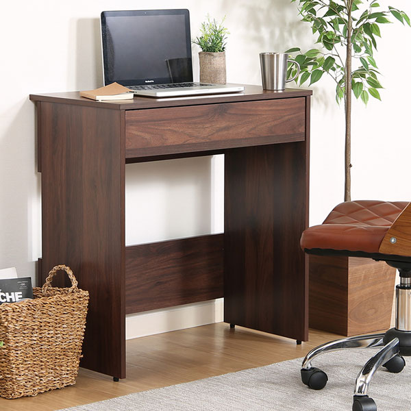 商品サイズ(mm) 全体：幅700 × 奥行400 × 高さ745 天板厚み：15mm 表面材：プリント紙化粧繊維板