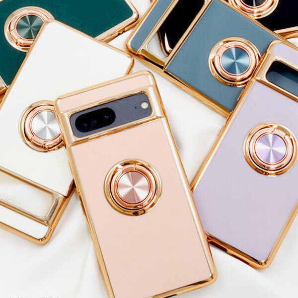 樂天商城 - Google Pixel 7 耐衝撃 TPU スマホリング付き Google Pixel7 クリアケース メタルカラー バンパー グーグル ピクセル7 リング バンパー ケース カバー ケース スマホケース スマホカバー 落下防止 シンプル ビジネス風 Google Pixel7 スマホリング 7