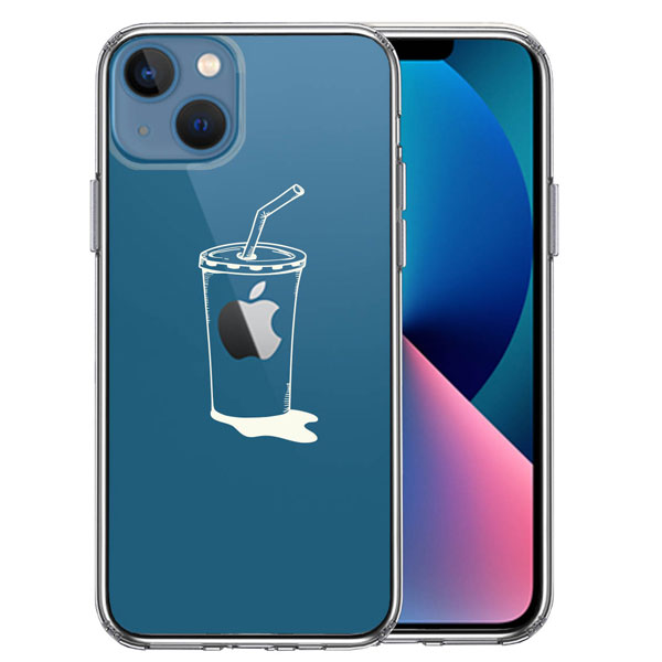 樂天商城 - iphone13 mini ケース 側面ソフト 背面ハード ハイブリッド クリア ケース iPhone13mini シェル アップルジュース リンゴ 林檎 ロゴ アイフォン13 MINI 耐衝撃 アイフォン スマホケース スマホカバー おしゃれ かわいい カバー キャラクター
