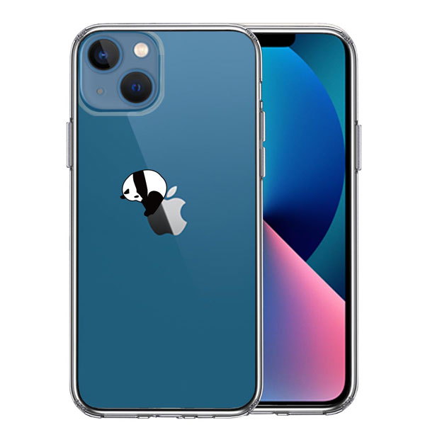 樂天商城 - iphone13 mini ケース 側面ソフト 背面ハード ハイブリッド クリア ケース iPhone13mini シェル パンダ panda 跳び箱 ロゴ 面白 おもしろ アイフォン13 MINI 耐衝撃 アイフォン スマホケース スマホカバー おしゃれ かわいい カバー キャラクター